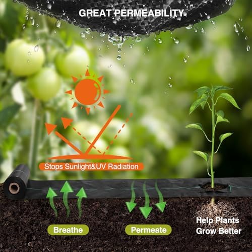 4ftx100ft Weed Barrier Landscape Fabric Heavy Duty - Image 2