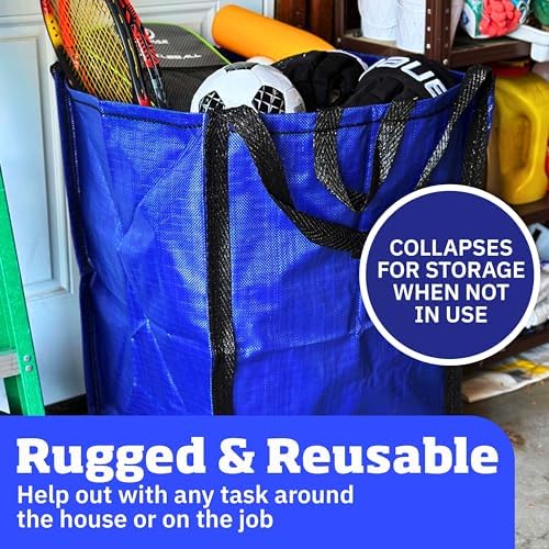 DURASACK Heavy Duty Home and Yard Bags, Blue - Image 4