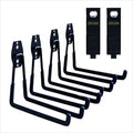 Garage Hooks, 4 Pack Wall Mount Storage Hanger with 2 Extension Cord Holder Organizer, Heavy-Duty 7.5 inch Long Hooks for Ladder, Ski, Sports, Utility, Garden Tool, Hose Storage Rack Organizer by SMARTOLOGY