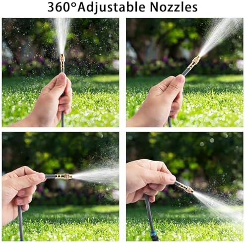 200FT 1/4" Quick-Connect Drip Irrigation System Kit, Automatic Garden Watering System with 32 Pcs Adjustable Spray Nozzles for Garden, Greenhouse, Yard, Lawn - Image 5