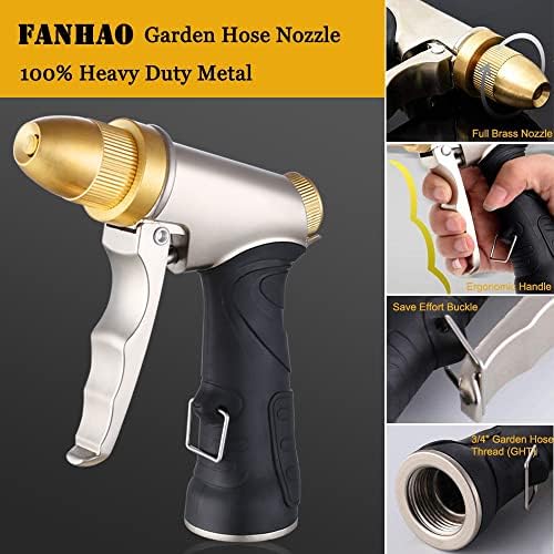 FANHAO Upgrade Garden Hose Nozzle 100% Heavy Duty Metal - Image 6