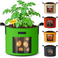 20 Gallon Potato Grow Bags: 5 Pack Colorful Gardening Supplies Fabric Pots by NESSTU