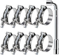 8 Pack 2 Inch T Bolt Hose Clamps 58-65mm, Heavy Duty Stainless Steel Boost Pipe Clamps for Diesel Car Intercooler Intake Radiator System by Choosewhatyouneed
