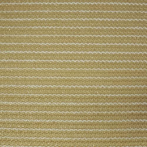 Ifenceview 6' x 5' Beige Shade Cloth Fabric Mesh Net for Window Balcony Deck Patio Yard Pergola Gazebo Garden Bed - Image 2