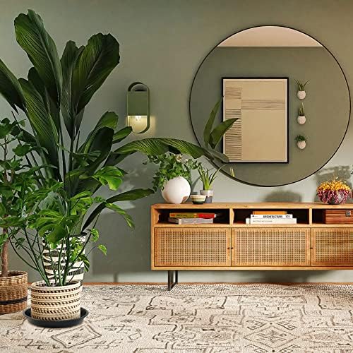 Plant Saucer 14 16 18 20 22 Inch, 5 Pack Heavy Duty Plant Tray for Pots, Plastic Pot Saucers for Plants, Large Drip Trays for Potted Plants, Round Water Tray for Indoors - Image 4