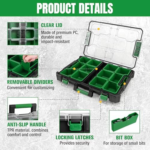 SK 20.5-Inch Small Part Organizer, Portable Tool Box Organizer, IP65 - Image 4