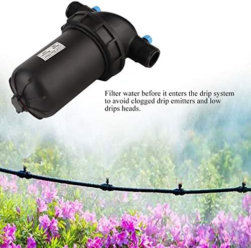 Goick G1-1/4 Male Thread Disc Filter 120 Mesh for Gardening Agriculture Filter Drip Irrigation Pump（Black） - Image 5