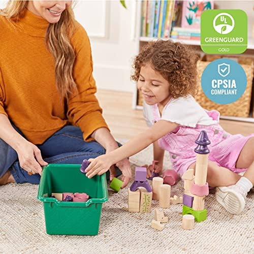 ECR4Kids Scoop Front Storage Bins, Multipurpose Organization, Assorted, 10-Piece - Image 6