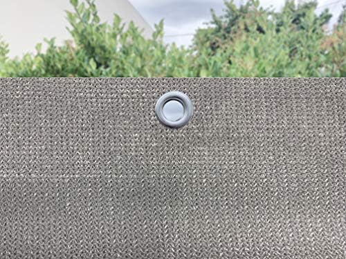 Alion Home Sun Shade Panel Privacy Screen with Grommets on 4 Sides for Outdoor, Patio, Awning, Window Cover, Pergola (16' x 5', Light Grey) - Image 3
