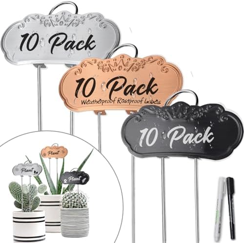 Metal Plant Labels, Waterproof Garden Signs 30 Pack Plant Tags by TCYPUHL