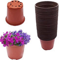 100 PCS 7 Inches Plastic Plant Nursery Pots, Reusable for Succulents, Seedlings, Cuttings, Transplanting,Seedlings Plastic Plant Pots with Drainage Holes by mitoharet