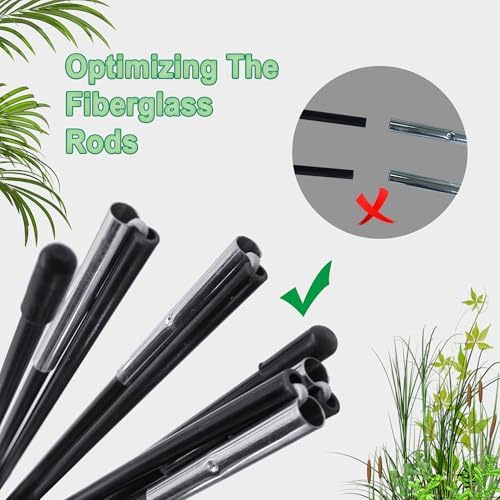 40″*40″*31″ Winter Plant Warm Covers - Raised Bed Cover, Garden Row Accelerator, Warm Tent Freeze Protection Humidity Domes for Germination, Seedling Propagation Protecting Plants from Animals 2 PCS - Image 2