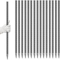 16 Pcs 24-Inch Garden Ground Stakes Galvanized Steel Staples by ESSFF