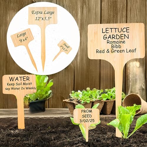 10 Pack 8 Inch Large Garden Markers – Plant Labels, Plant Name Tags – Easy to See & Read - Image 4