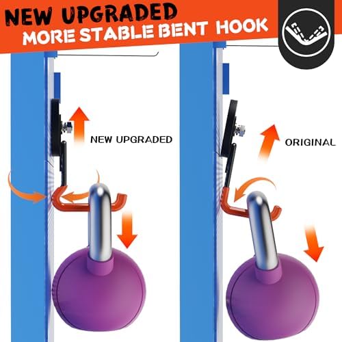 ULIBERMAGNET New Upgraded Heavy Duty Magnetic Garage Hooks,6 Pack Strong Large Magnet Hooks for Power Drill,Garden Tools,Hose,Pegboard,Garage, Workshop,Magnetic Storage Hook for Hanging(Orange) - Image 3