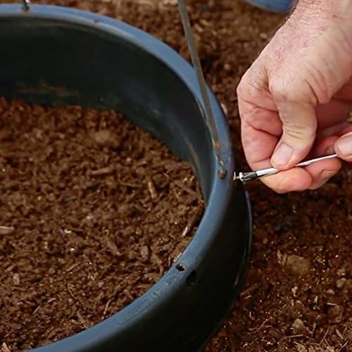 6-Pack 15" Planting Rings – Smart Water-Saving Tomato & Vegetable Support System, Anchors Tomato Cages, Prevents Tipping, Deep-Root Irrigation Basin (2-Gallon), – Tomato Cages Not Included. - Image 4