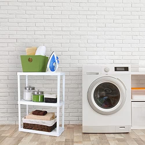 Gracious Living 3-Shelf Fixed-Height Light-Duty Storage, White, 3-Pack - Image 5