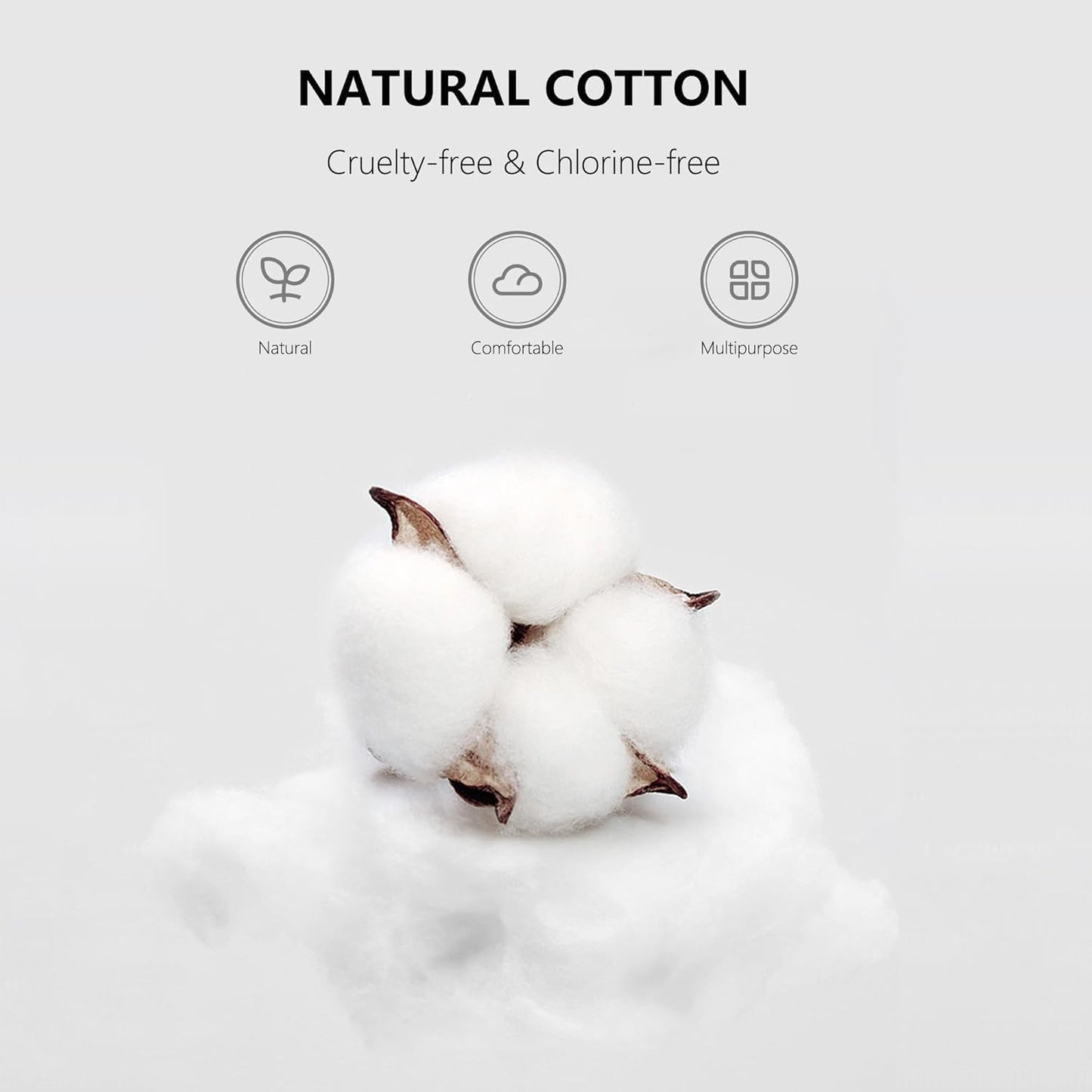 1200pcs Precision Tip Cotton Swabs for Makeup, Bamboo Sticks and Double Pointed