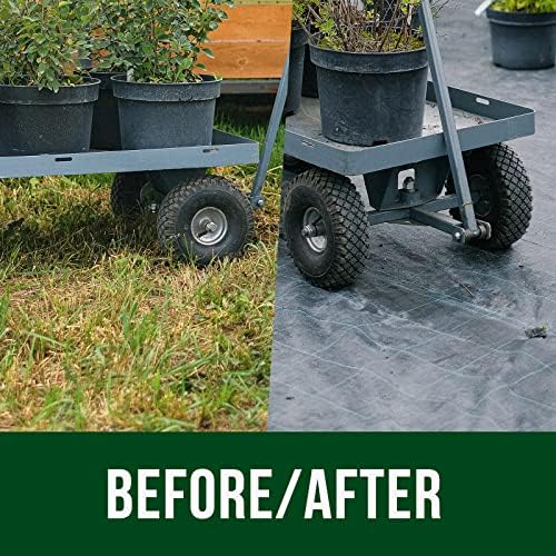 Garsum 5oz Garden Weed Barrier Landscape Fabric Durable & Heavy-Duty Weed Block Gardening Mat, Commercial Ground Cover Eco-Friendly,Easy Setup, Superior Weed Control (3x300ft) - Image 7