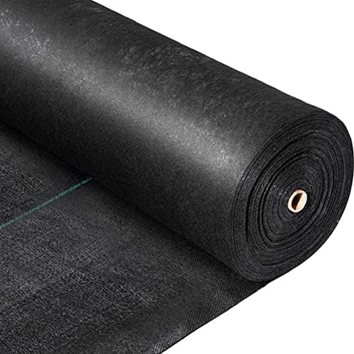 Garsum 5oz Garden Weed Barrier Landscape Fabric Durable & Heavy-Duty Weed Block Gardening Mat, Commercial Ground Cover Eco-Friendly,Easy Setup, Superior Weed Control (3x300ft) by Garsum