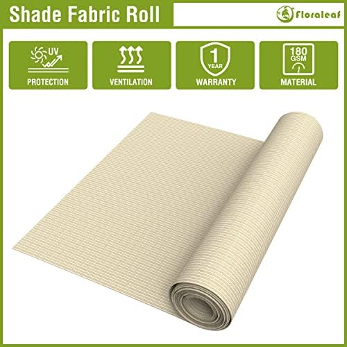 08' × 50' Sun Shade Cloth Outdoor 95% UV Block Sunblock Shade Cover Fabric Roll Privacy Screen Fence for Pergola, Carport, Patio, Deck, Awning, Garden, Yard, Balcony, Backyard, Beige - Image 3