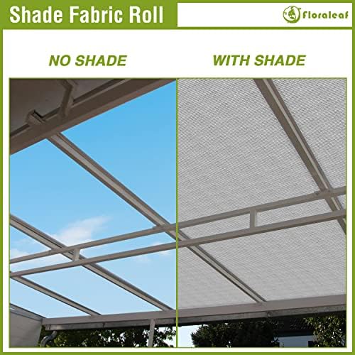 8'×45' Sun Shade Cloth Outdoor 95% UV Block Sunblock Shade Cover Fabric Roll Privacy Screen Fence for Pergola, Carport, Patio, Deck, Awning, Garden, Yard, Balcony, Backyard, Light Gray - Image 6