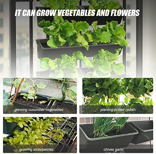 8 Pockets Vertical Garden Wall Planter Raised Beds Hanging Planter Wall Mounted Flower Beds for Flowers Vegetables Herb - Image 3