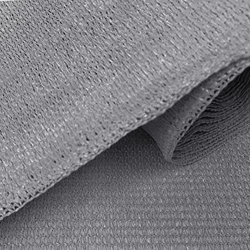 Alion Home Sun Shade Panel Privacy Screen with Grommets on 4 Sides for Outdoor, Patio, Awning, Window Cover, Pergola (8' x 8', Light Grey) - Image 5