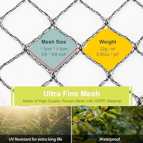 Bird Netting for Garden Protection, Anti Bird Mesh Garden Netting 28 x 30FT - Image 3
