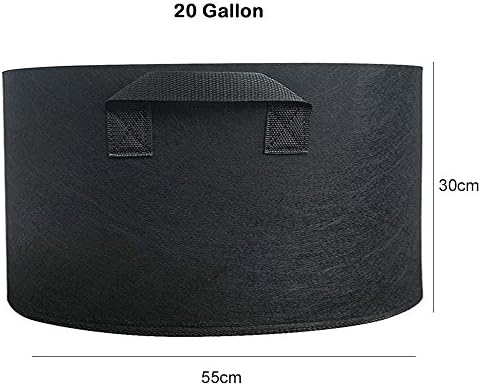 MIFXIN Potato Grow Bags 20 Gallon Vegetable Planter Bag with Handles Nonwoven Fabric Growing Container for Planting Potato Carrot Tomato Onion (2 Pack) - Image 2