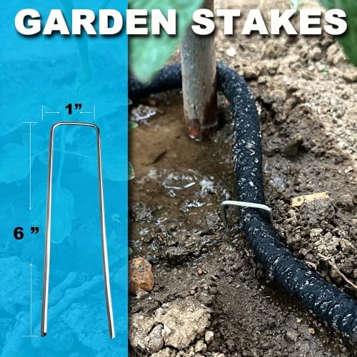 AMRITA Soaker Hose 5/8" 25FT 1 Pack Garden Drip Hoses Aluminum Couplings - Image 6