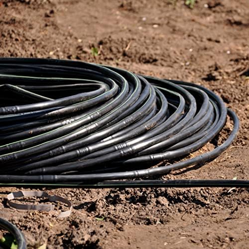 (50' ft Roll) - USA Made - 1/4-Inch x Irrigation/Hydroponics Dripline with 6-Inch Emitter Spacing (Brown) (50' Foot Roll) - Image 3
