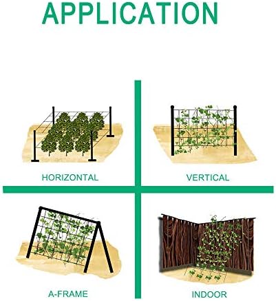 Heavy Duty Trellis Netting Roll - 67''x328' Plastic Plant Trellis Net for Climbing Plants - Image 3
