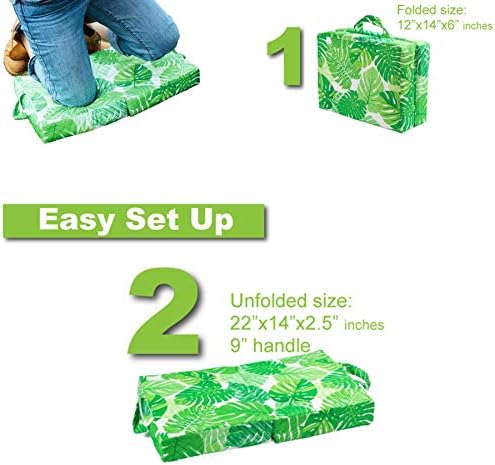 Raise Your Game Thick Gardening Kneeling Pad, Knee Pad Cushion for Garden Work, Large Thick Yard Kneeler (Green) - Image 6