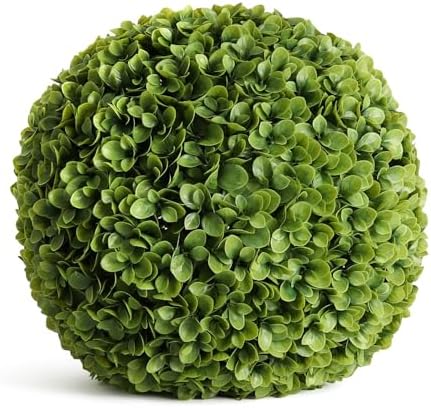 Artificial Jasper Topiary Balls for Outdoor Decor - 21", 2-Pack by 3rdStreetInn