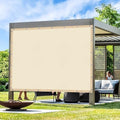 Artpuch Outdoor Pergola Shade Cover 4' X 12' Sun Shade Cloth with Grommets, 90% UV Protection Canopy Patio Privacy Screen (Customized Available) GN107, Cream by Artpuch