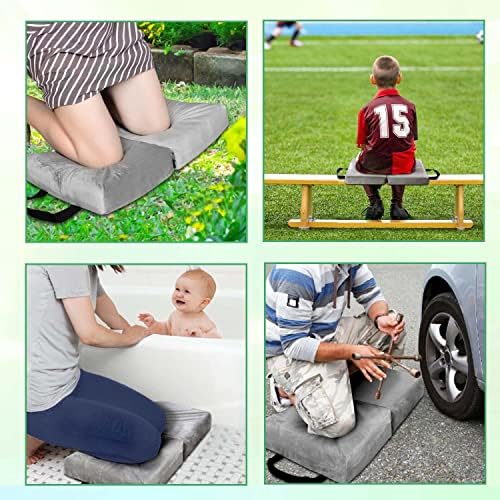 i frmmy Memory Foam Extra Thick Kneeling Cushion Pad- Garden Kneeler for Gardening, Bath Kneeler for Baby Bath, Knee Mat for Work, Extra Large 22x 12 Inch, Thick 2.9 Inch (Gray) - Image 5