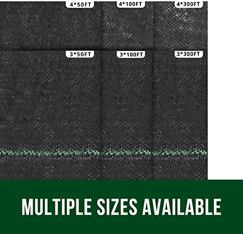 Garsum 5oz Garden Weed Barrier Landscape Fabric Durable & Heavy-Duty Weed Block Gardening Mat, Commercial Ground Cover Eco-Friendly,Easy Setup, Superior Weed Control (3x300ft) - Image 5