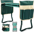 KVR Upgraded Garden Kneeler and Seat with Thicken & Widen Soft Kneeling Pad,Heavy Duty Foldable Gardener Stool with 2 Tool Pouches,Gardening Gifts for Women Mom Men Seniors¡­… by KVR
