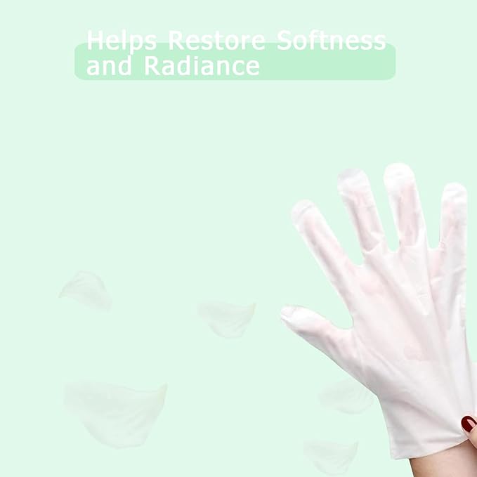 Moisturizing Hand Mask 5 Pairs Hydrating and Nourishing Hand Masks for Dry Cracked Hands for Soft Silky Smooth Hands Spa Treatment Women and Men, 40g/Pair