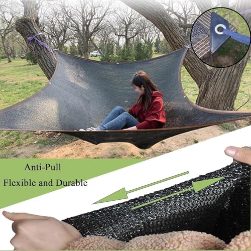 Shade Cloth - Garden Shade Mesh Netting with Grommets Outdoor Sun Shade Cover for Pergola Patio Plants Greenhouse Chicken Coop Black Shading Rate 70% -90% (6X3FT) - Image 5