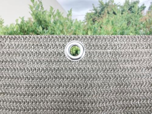 Alion Home Sun Shade Panel Privacy Screen with Grommets on 4 Sides for Outdoor, Patio, Awning, Window Cover, Pergola (8' x 12', Smoke) - Image 6