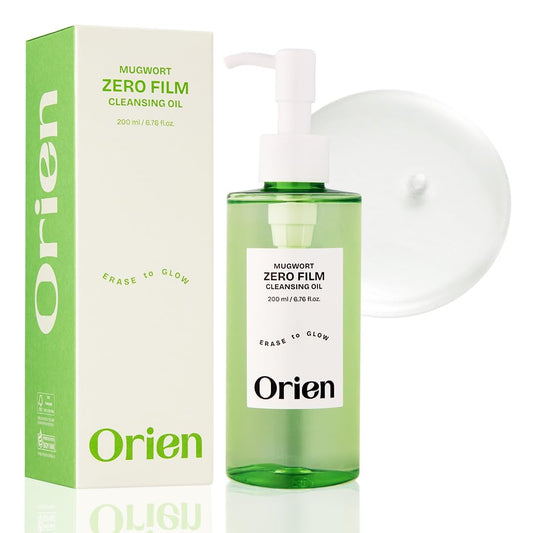 Orien Mugwort Zero Film Cleansing Oil 6.76 fl.oz. 200ml ㅣDaily Makeup Blackhead Removal No pore clogging Korean skincare double cleansing
