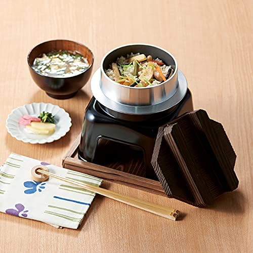 Tonamishouten Rice Pot, Kamado Set, Made in Japan, Black, Fluorine Treated, Outdoor Activities, Camping, Can Be Repainted - Image 3