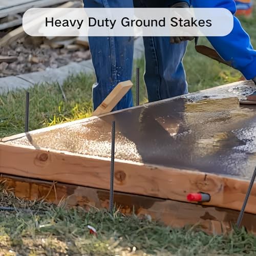 Rebar Stakes 16 Inch Straight Concrete Form Stakes 34 Pack - Image 4