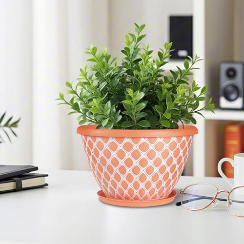 Nooulap 10 Inch Flower Pots Outdoor Indoor, 4 Pack - Image 2