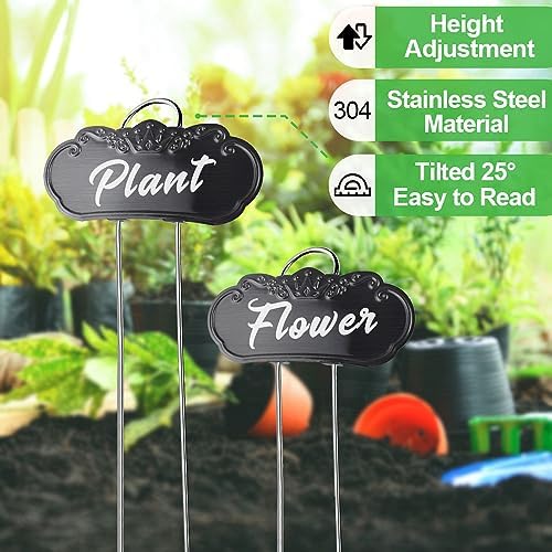 Metal Plant Labels, Waterproof Garden Signs 30 Pack Plant Tags - Image 3