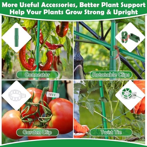 337 PCS Garden Stakes, Fiberglass Tomato Stakes, Garden Sticks - Image 6
