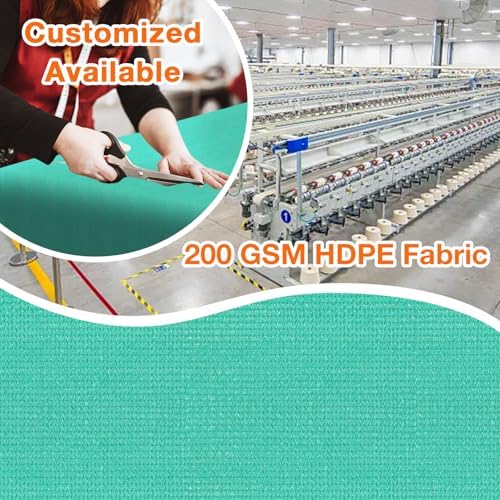 Artpuch Outdoor Pergola Shade Cover 4' X 4' Sun Shade Cloth with Grommets, 90% UV Protection Canopy Patio Privacy Screen (Customized Available) GN107, Turquoise - Image 2