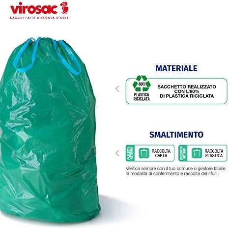 Virosac - Gransacco - Robust, Durable Bags Ideal for Gardening. Equipped with Practical Handles - 20 Green Bags 80x115 cm - Image 5